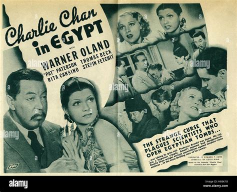 Charlie Chan in Egypt - Movie Poster Stock Photo - Alamy