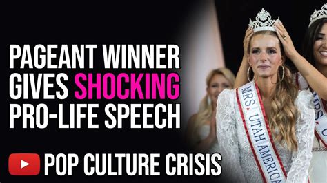 Mrs American Hannah Neeleman Receives Backlash For Pro Life Speech