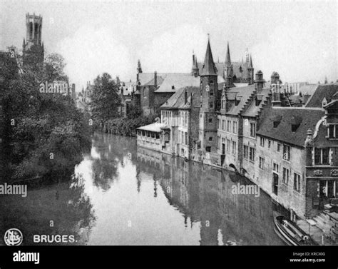 View Of The Quai Du Rosaire Rozenhoedkaai In Bruges Brugge Belgium