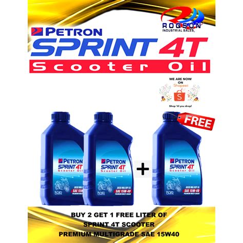 Petron Sprint T Scooter Oil Premium Multigrade Sae W Buy Liters