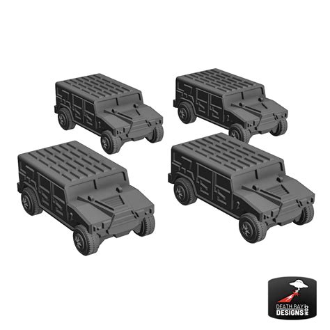 Solar Shift Cutter Tactical Transport 4 Pack Death Ray Designs Tabletop Miniatures