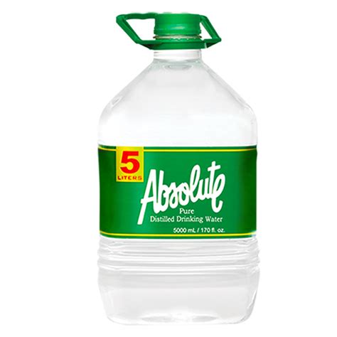 Absolute Distilled Drinking Water 5l 3 Bottles X P70btl