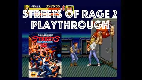 Streets Of Rage 2 Sega Genesis Playthrough Youtube