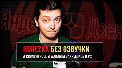 HDREZKA БЕЗ ОЗВУЧКИ А CRUNCHYROLL И WAKANIM ЗАКРЫЛИСЬ В РФ YouTube