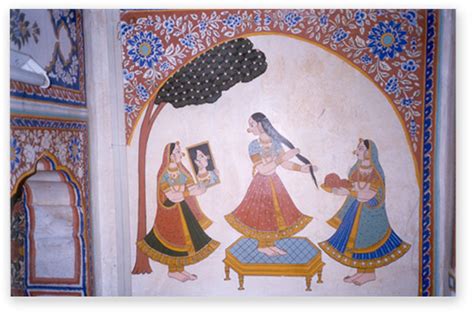 Beautiful frescoes in Shekhawati