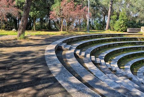 Premium Photo Amphitheater Steps At Park