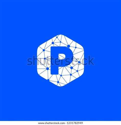 P Monogram Initial P Letter P Stock Vector Royalty Free