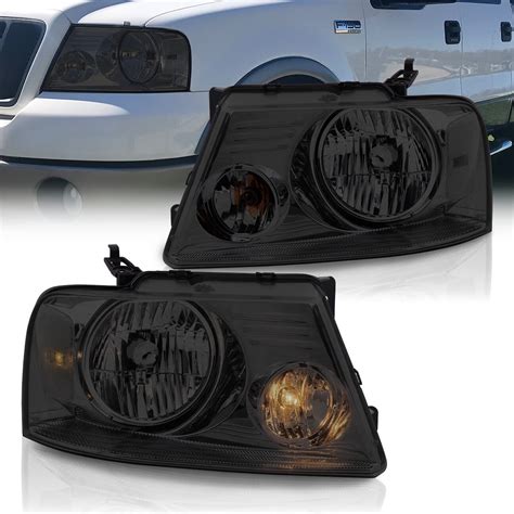 Ajp Distributors Chrome Housing Smoke Lens Clear Reflector Headlights