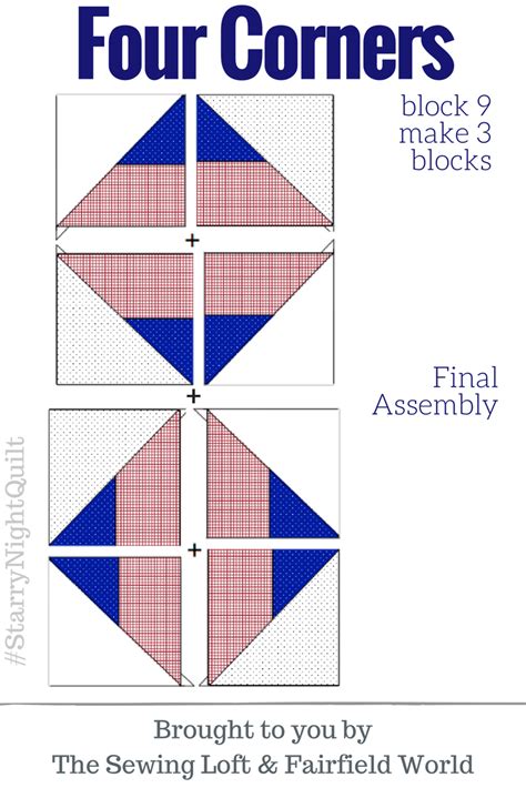Starry Night Block Four Corners Fairfield World Blog