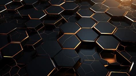 Premium Photo | Abstract hexagonal pattern background