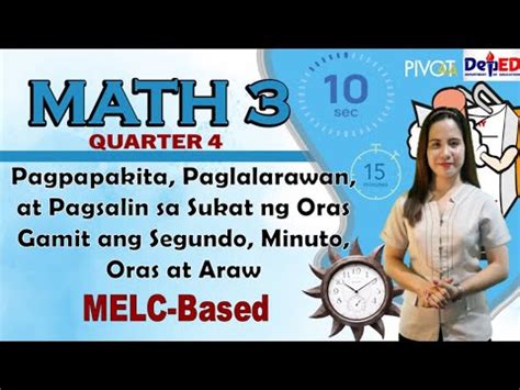 Pagsalin Sa Sukat Ng Oras Gamit Ang Segundo Minuto Oras At Araw