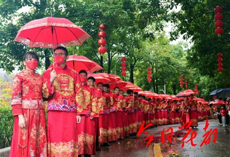 仪式感满满！花都这场中式集体婚礼太惊艳~