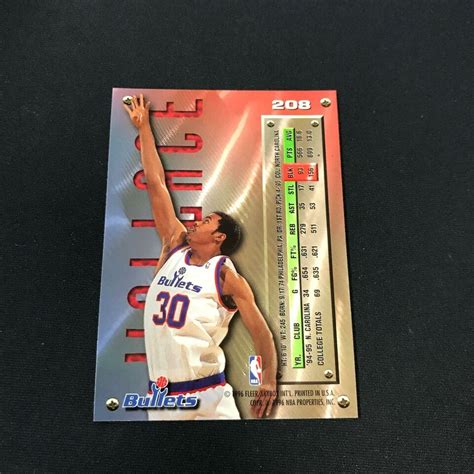 Fleer Metal Rasheed Wallace Rookie Washington Bullets