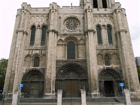 St Denis Facade Basilique St Denis Paris Built In The E Flickr