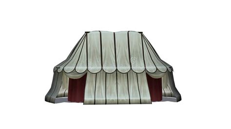 Medieval Tent In Front View Stock Illustration - Illustration of historical, isolated: 139530746