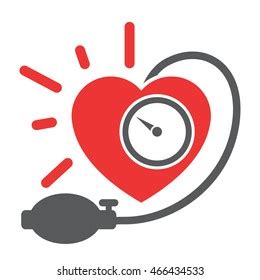 Arterial Blood Pressure Checking Concept Stock Vector Royalty Free