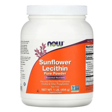 Now Foods Sunflower Lecithin Powder Lb Fred Meyer