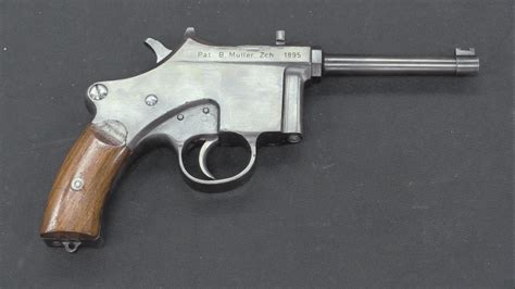 Ria Müller 1895 Curved Recoil Pistol Video Forgotten Weapons