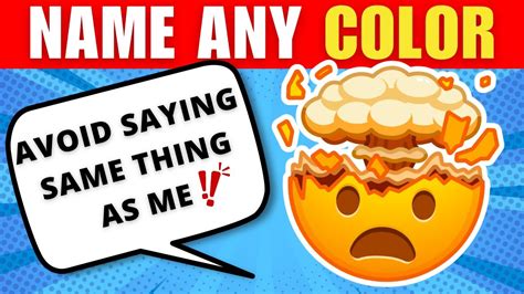 Can You Avoid Saying The Same Thing As Me 🤯⁉️ Naming Challenge 🗣️🧠