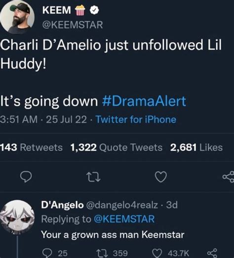 Keemstar Charli Damelio Just Unfollowed Lil Huddy Its Going Down