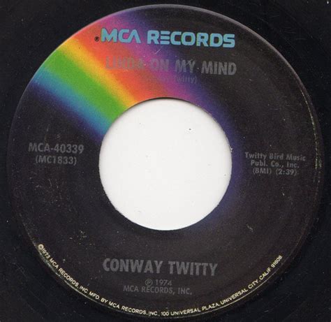 Conway Twitty – Linda On My Mind (1974, Pinckneyville, Vinyl) - Discogs