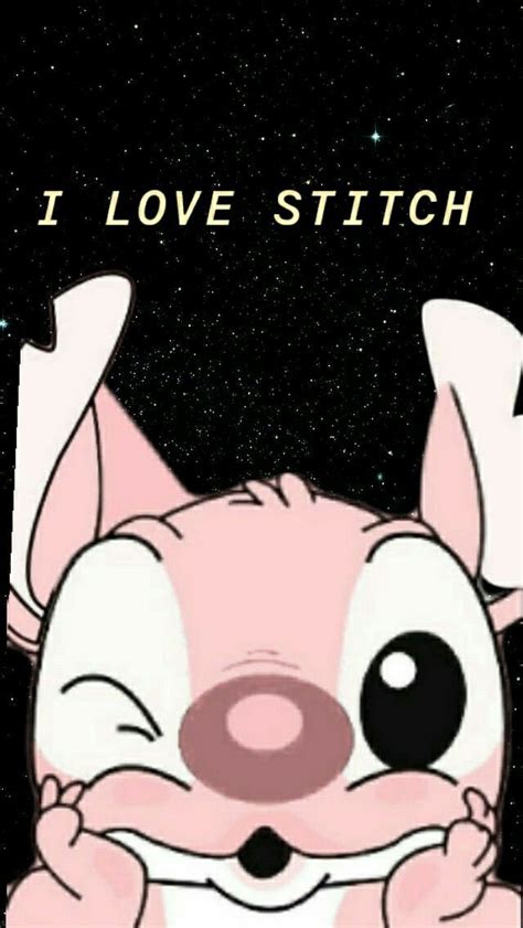 A Cartoon Character With The Caption I Love Stitch