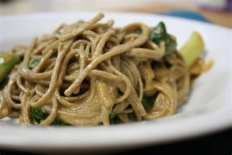 Soba Noodles With Bok Choy And Tahini The Kitchen Illiterate