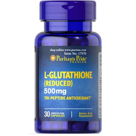 L Glutathione Reduced 500mg trắng da giảm nám 30 viên