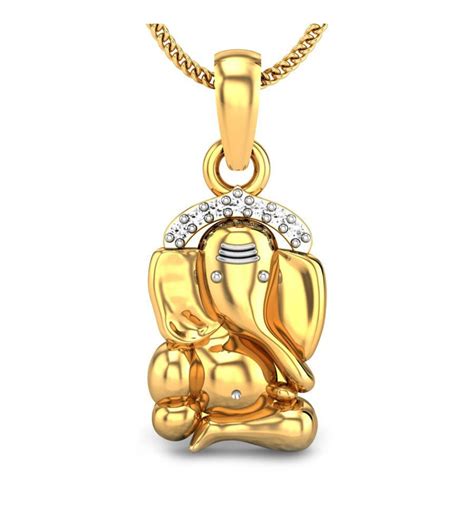 Buy Ganesh Gold 3.92 Grams BIS Hallmark Pendant at 8% OFF by Candere By ...