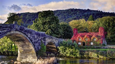 Llanrwst bridge wallpaper - backiee