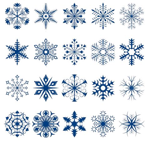 White Snowflake Vector Free Download