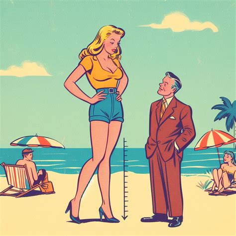 Tall Woman Retro Cartoon by kukoch on DeviantArt