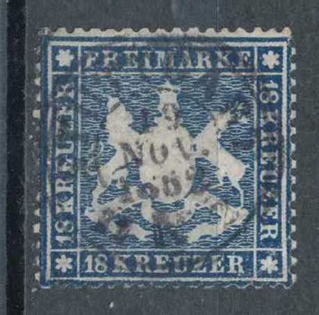 W Rttemberg Mi Identifizierung Und Wertbestimmung Von Briefmarken