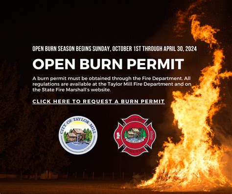 Open Burn Permit City Of Taylor Mill