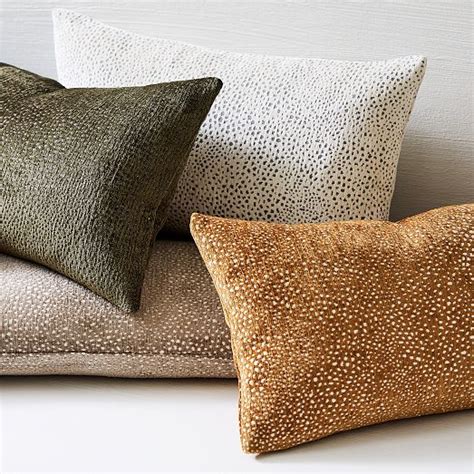 Dotted Chenille Jacquard Pillow Cover West Elm