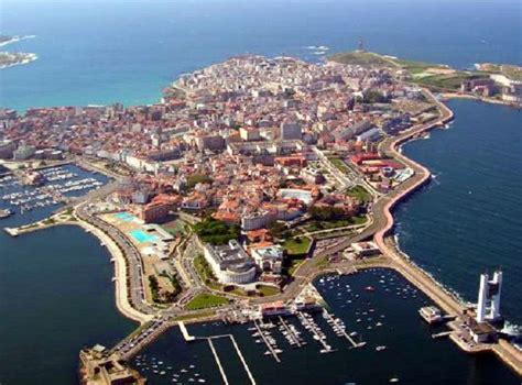 Beautiful City Of A Coruña In Galicia Spain Spanien