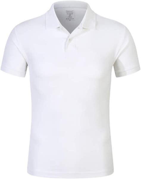 VGDFF3F Polo de Manga Corta de algodón para Hombre Transpirable