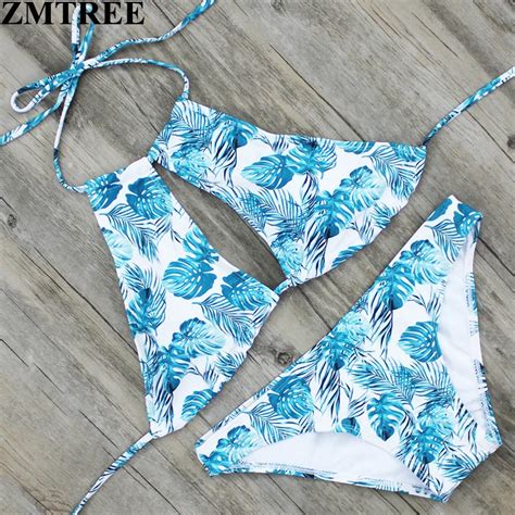 ZMTREE 2017 New Bikini Hollow Out Swimwear Women Bikini Set Summer