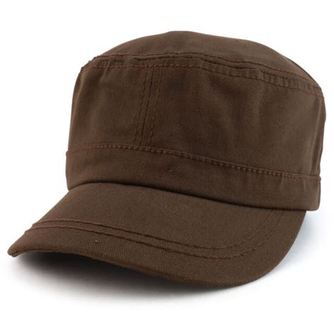 Cotton Cadet Style Flat Top Army Cap Free Shipping Ebay