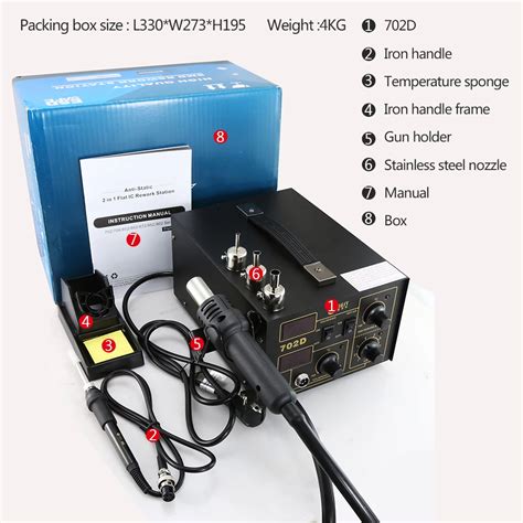 Soldering Equipment Hot Air Rework Stations Smd Rework Soldering Station Hot Air Soldering Station