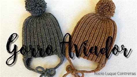 Gorro Aviador a 2 agujas SUPER FÁCIL Tutorial tejer punto de