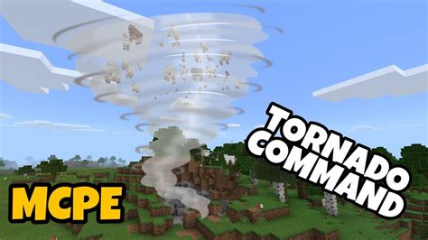 How To Spawn A Tornado Using Commands In Minecraft Pe Youtube