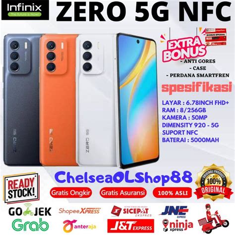 Jual INFINIX ZERO 5G NFC RAM 8 256GB GARANSI RESMI INFINIX INDONESIA