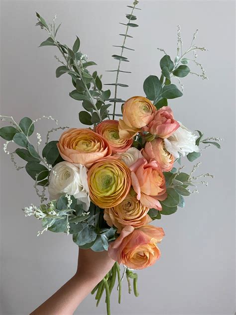 Peach Ranunculus Bouquet