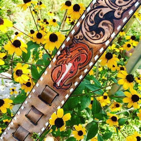 Custom guitar strap by ArteVae. | Custom guitar, Custom leather, Guitar strap