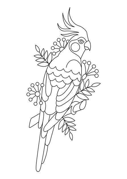 3 Tropical Birds Coloring Pages For Kids Designs Grap - vrogue.co