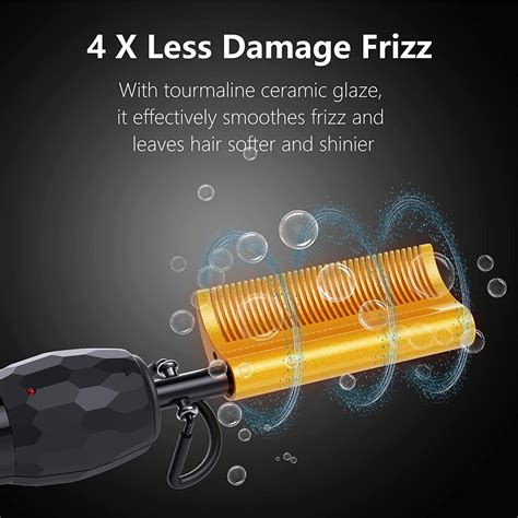 Dan Technology Hot Comb Hair Straightener Adjustable Temperatures Digital Display