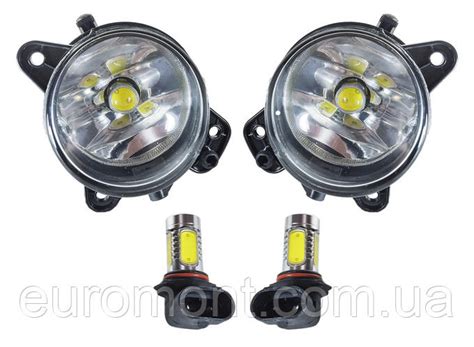 Купить Штатные противотуманки LED на Skoda Fabia в бампер. Оригинальные ...