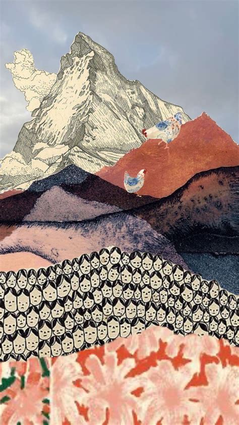 making a mountain out of a (collage) #art in 2024 | Collage landscape ...