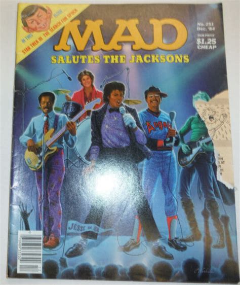 Mad Magazine Salue To The Jacksons Michael Jackson December 1984